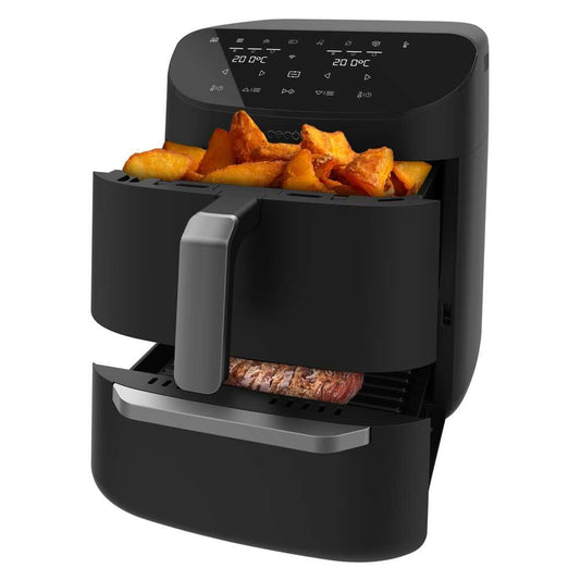 Cecotec Cecofry FoodCourt 11000 - 3-in-1 air fryer, oven, grill, 11L, 1850W, WiFi, 8 cooking presets, 40-230ºC.