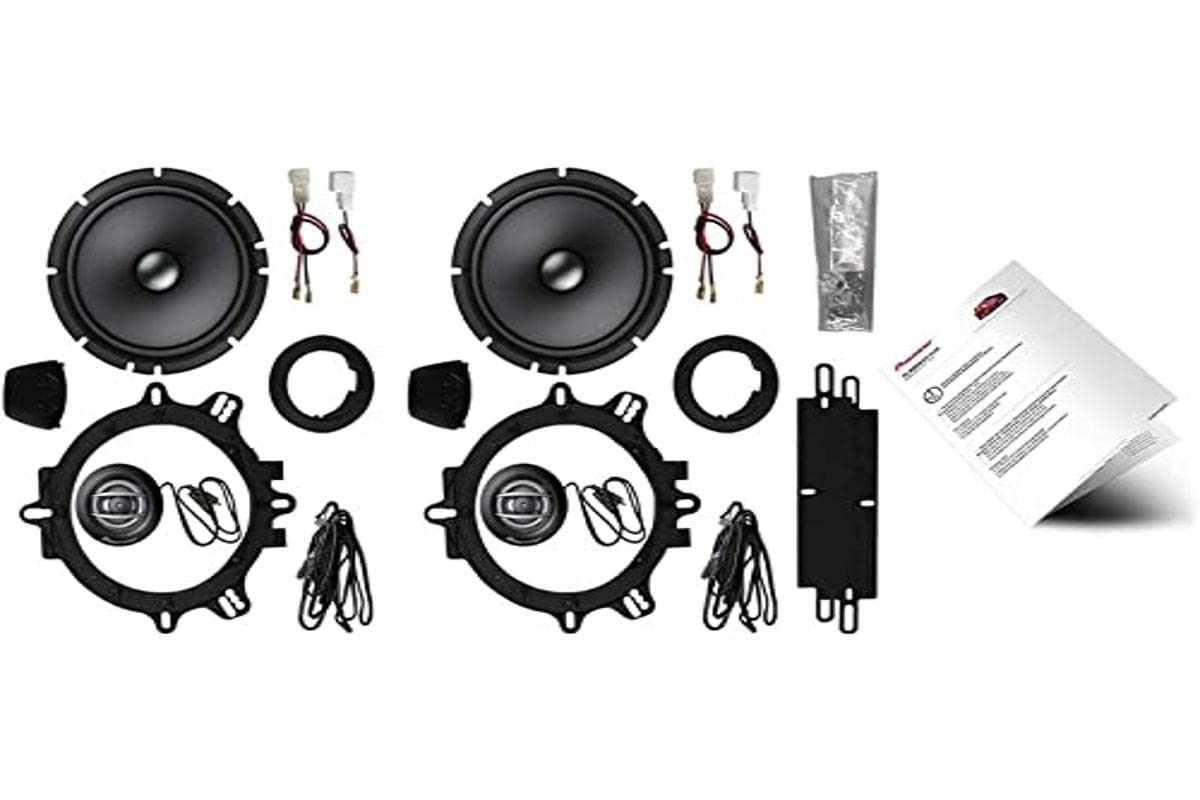 Pioneer TS-FIAT-DUCATO 2-ceļu komponentu skaļrunis (350 W), 16.5 cm, skaļruņu sistēma FIAT Ducato (modelis X250 - X290), nepārtraukta jauda 80W