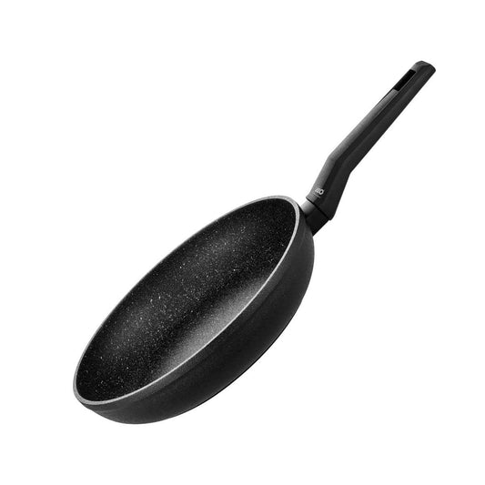 ELO panna Ø 24 cm GRANIT SOLUTION - alumīnija, nelipīgs pārklājums, piemērota visām plītīm, melna, trauku mazgājamai mašīnai.