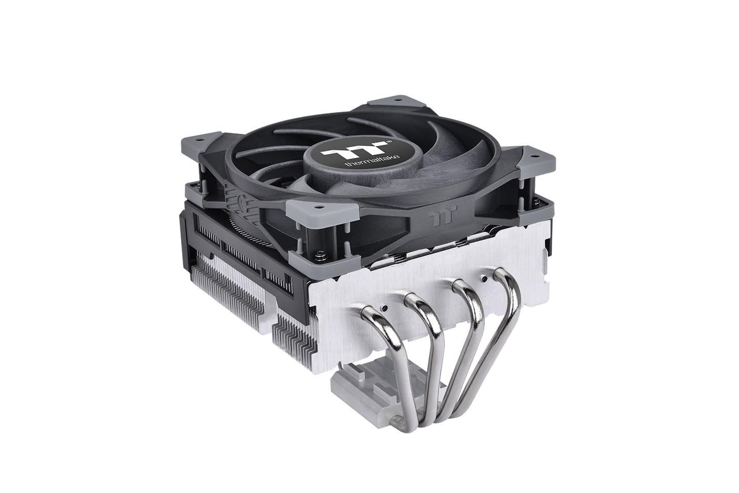 Thermaltake TOUGHAIR 110 CPU cooler - black, efficient airflow, compact design, ideal for gaming and high-performance PCs.