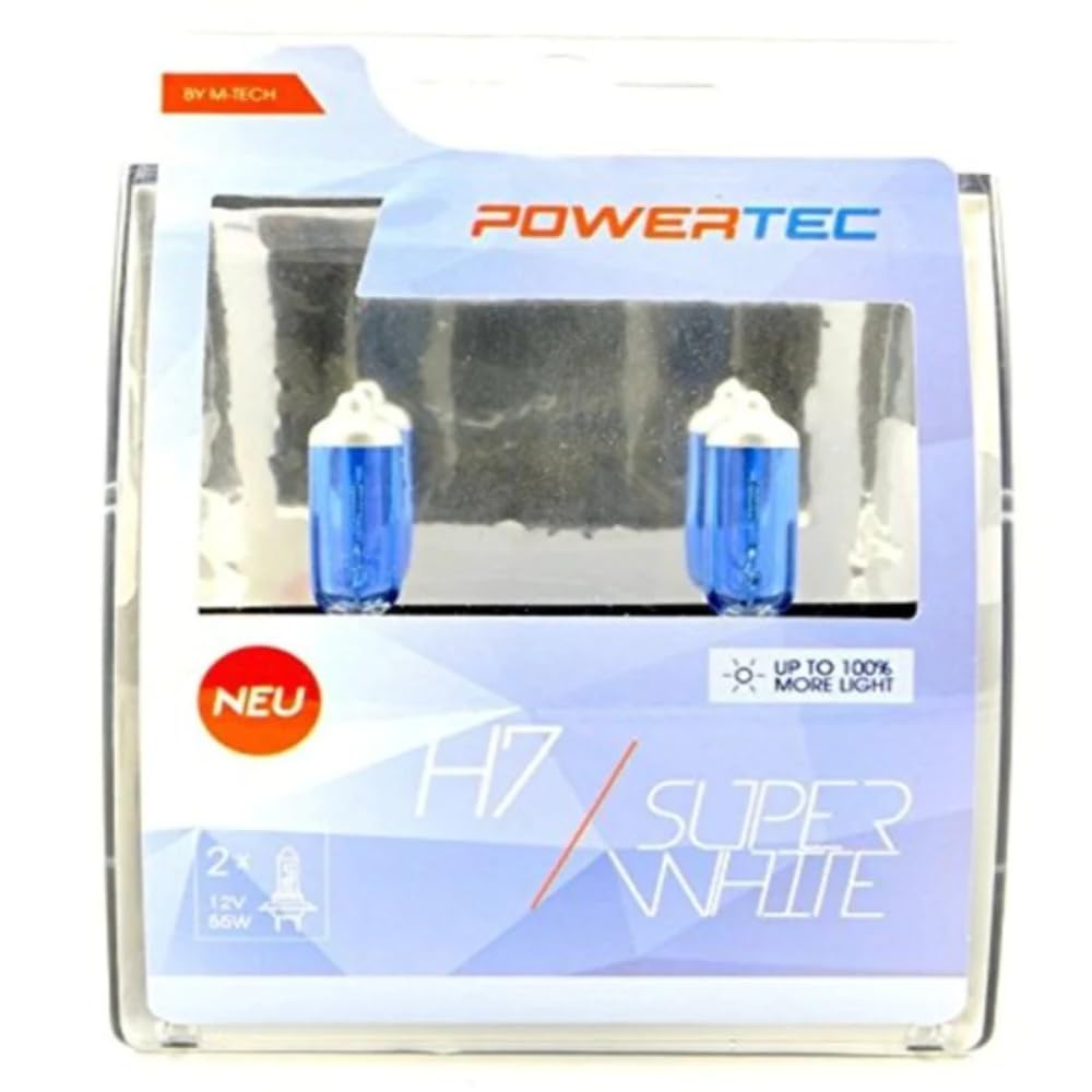 M-Tech PTZSW7-DUO Xenon Optika Halogēna spuldze H7 55 W, balta, 2 gab.