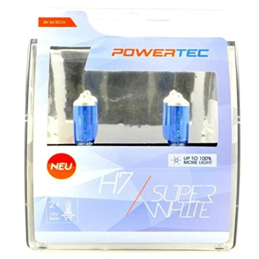 M-Tech PTZSW7-DUO Xenon Optika Halogēna spuldze H7 55 W, balta, 2 gab.