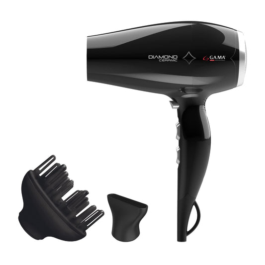Gama Italy Professional gh0301 matu fēns, melns