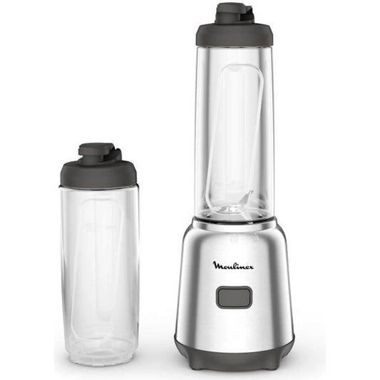 Moulinex Mix & Move mikseris - 300 W, 0,8 l ietilpība, 2 Tritan pudeles, kompakts, ergonomisks, noņemami asmeņi.