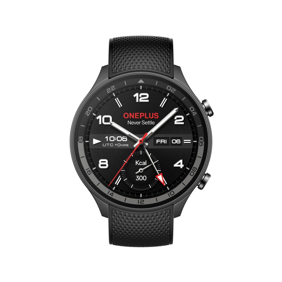 OnePlus Watch 2R OPWWE234 - Gunmetal gray, fitness tracking, heart rate monitor, customizable watch faces