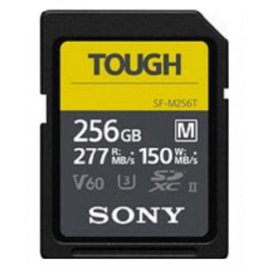 Sony SDXC UHS-II 256GB - 277 MB/s write speed, 4K video support, Tough series, durable and IP68 rated.