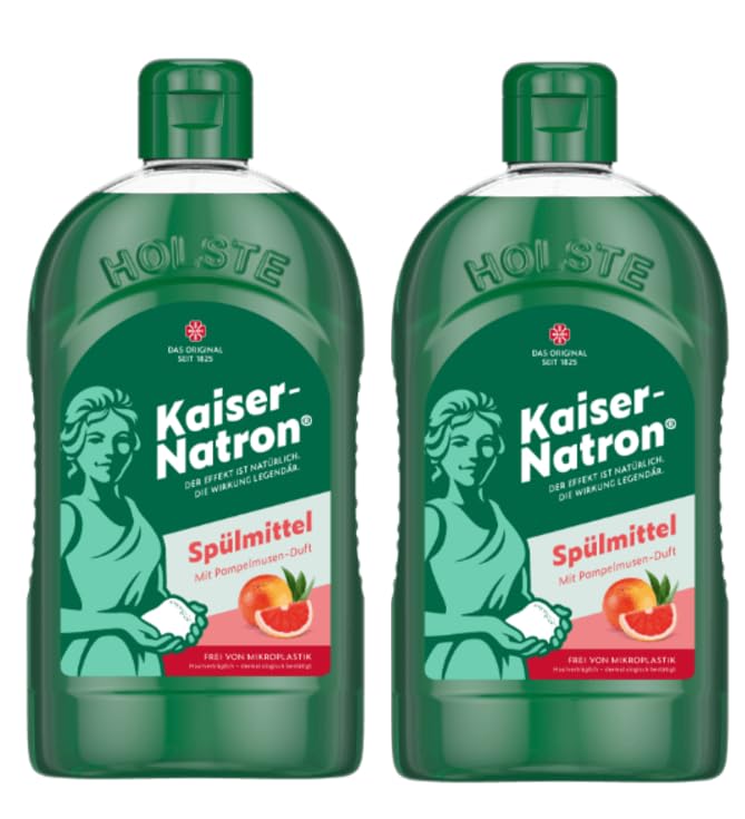 Trauku mazgāšanas līdzeklis HOLSTE Kaiser Natron, 2er Pack, ar greipfrūtu aromātu, 2x 500ml