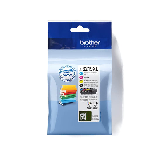 Brother LC-3219XL Ink Cartridges Value Pack - Black, Cyan, Magenta, Yellow for MFC-J5330DW, MFC-J6935DW printers