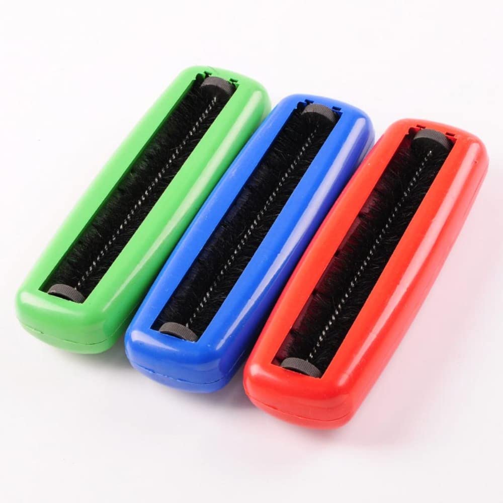 Paklāju birste gofidin 3 x plastmasas grīdas tīrīšanas birstes, mēbeļu un galda tīrīšanai, drupatu savācējs, tīrīšanas rullis, nejauša krāsa