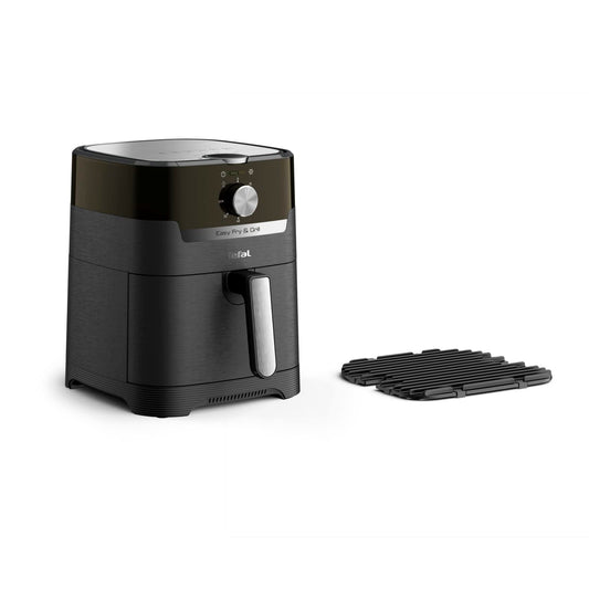 Tefal EY5018 Easy Fry & Grill - 2-in-1 air fryer and grill, 4.2L, 1550W, energy-saving, oil-free, black.