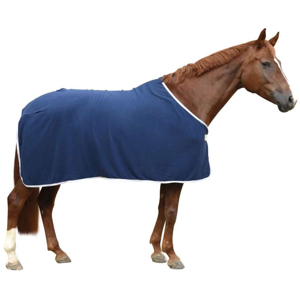 Zirga flīsa sega Covalliero RugBe Economic Navy, 155 cm