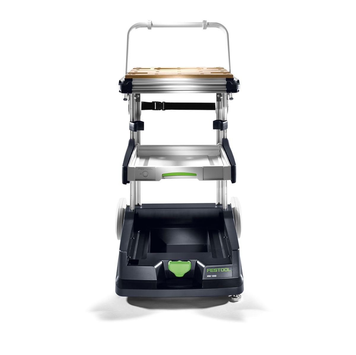 Festool mobilā darbnīca MW 1000 Basic - kompakta, ar izvilkumu, ideāla mobilai koka apstrādei.