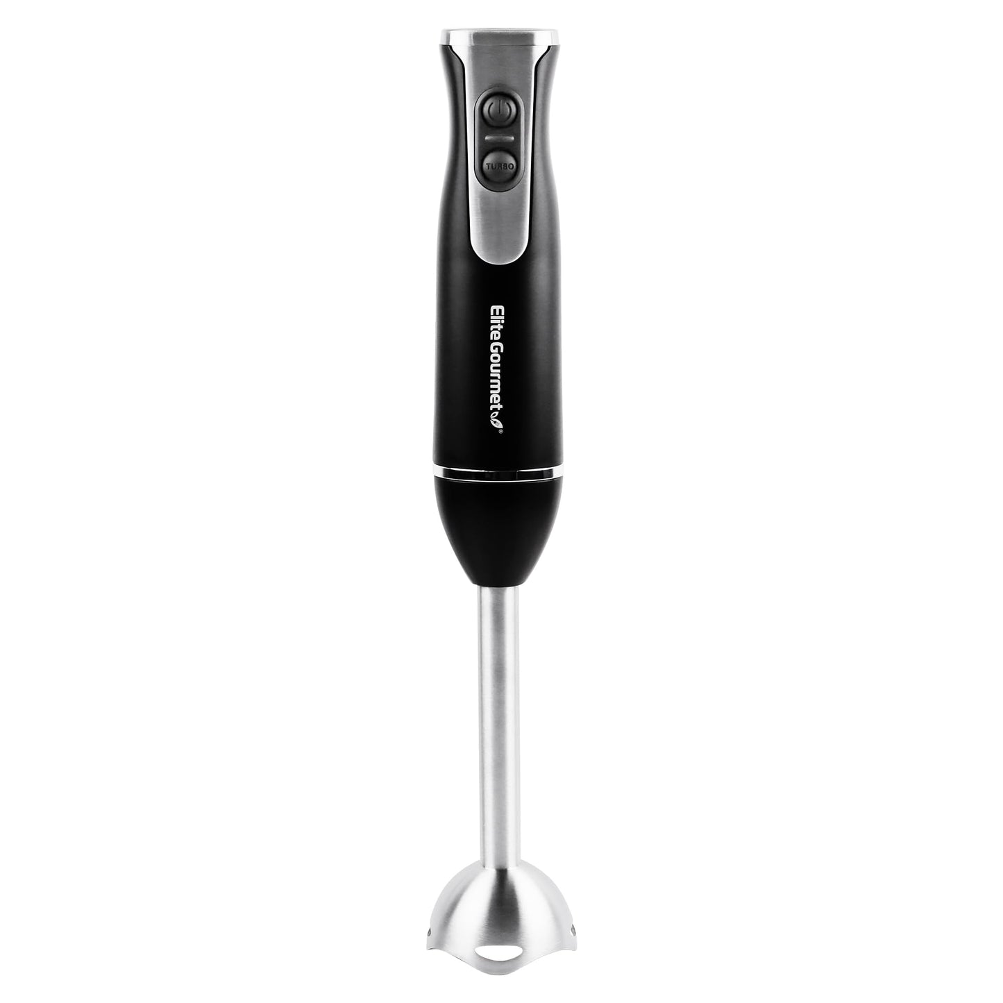 Elite Gourmet EHB1015 rokas mikseris, 500 W, 2 ātrumi, ar nerūsējošā tērauda asmeņiem, noņemams maisīšanas galva, smūtijiem, bērnu pārtikai, zupai, melns