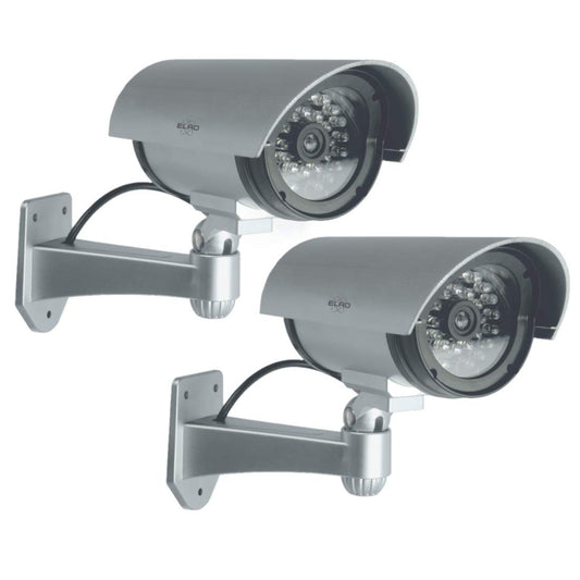 ELRO CDB25S-2 ārējā imitācijas kamera - dummija uzraudzības kamera ar LED - 2 iepakojums, 2 gabali
