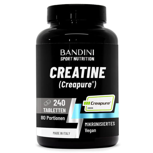 Bandini® kreatīns CREAPURE® monohidrāts 240 tabletes - kreatīns 3000 mg
