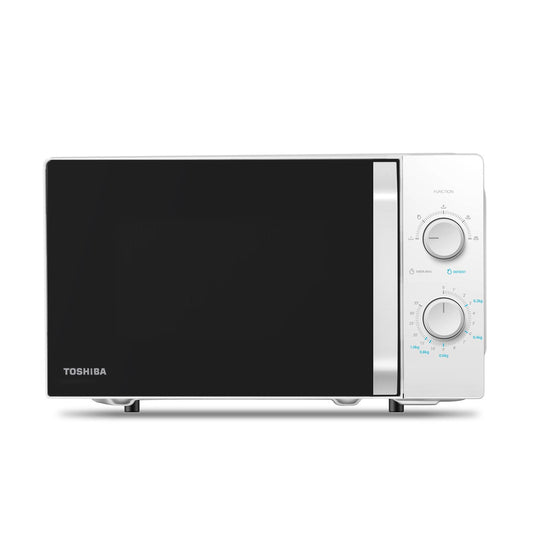 Toshiba MW2-MM20P(WH) Mikroviļņu krāsns Standarta, 20 litri, 800 W, 5 jaudas līmeņi ar praktisku atkausēšanas funkciju, LED apgaismojums iekšpusē/balts
