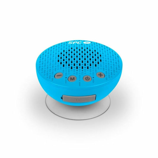 SPC Splash 2 bezvadu Bluetooth 5.0 skaļrunis dušai ar piesūcekni, IPX5, FM radio, brīvroku funkcija, mikrofons, zils