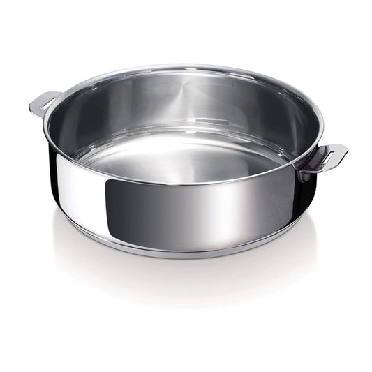 Beka panna, nerūsējošais tērauds, tērauds, 24 cm - izturīga, viegli tīrāma, ideāla cepšanai un sautēšanai.