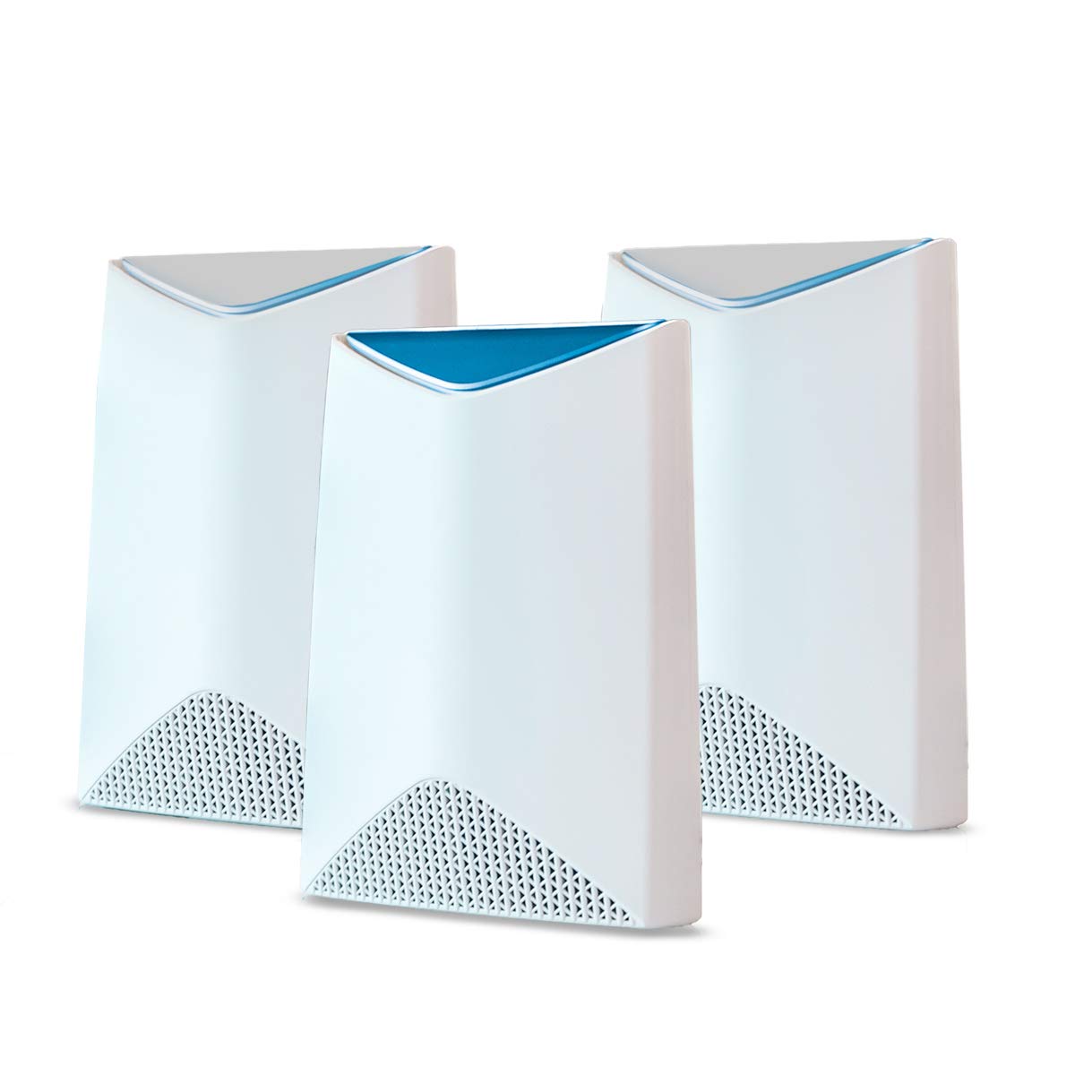 NETGEAR Pro SRK60B03 Mesh sistēma (Mesh maršrutētājs + 2x satelītu Mesh repeateri, 3 GBit/s ātrums līdz 525 m² pārklājums, Tri-Band AC3000, Smart Roaming)