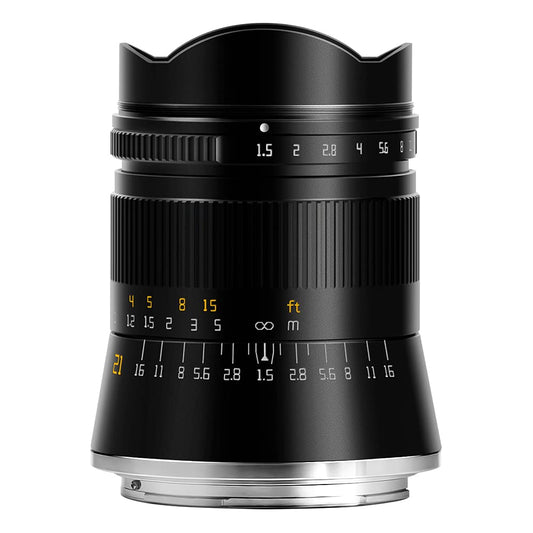 TT Artisan 21mm F1.5 ASPH pilna kadra objektīvs Nikon Z montāžai, platleņķa objektīvs, TTAL2115NZ, melns
