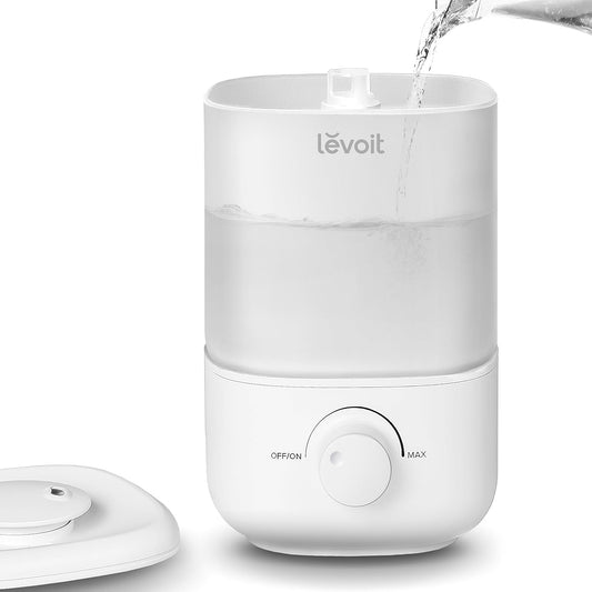 LEVOIT gaisa mitrinātājs bērniem, gaisa mitrinātājs 2,5 l līdz 25 H guļamistabai, bērnu istabai, 26 dB, kluss gaisa mitrinātājs bērniem, 360 ° rotējošs, automātiska izslēgšanās, BPA brīvs