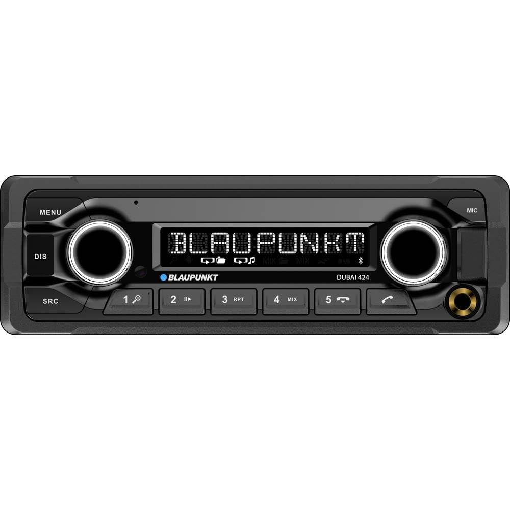 Blaupunkt Dubai 424 | Heavy Duty | 24 V | FM | Bluetooth | 1-DIN autoradio