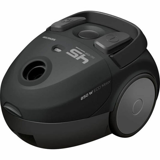 Sencor SVC 45BK-EUE3 vacuum cleaner - 850W, 5-stage filtration, 1.5L dust bag capacity, black color.