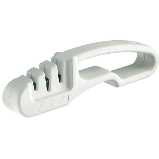 Westmark nažu un šķēru asinātājs, plastmasa, balts, 18.3 x 2.9 x 4.9 cm