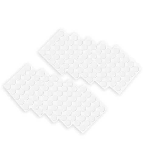 Pašlīmējošie velcro punkti, 125 pāri, 250 gab., 1,9cm x 1,9cm, balti
