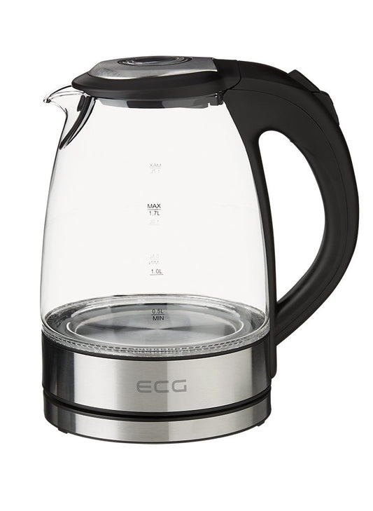 ECG RK 1776 Glass Teapot - 1.7 liters capacity, elegant design, durable glass construction