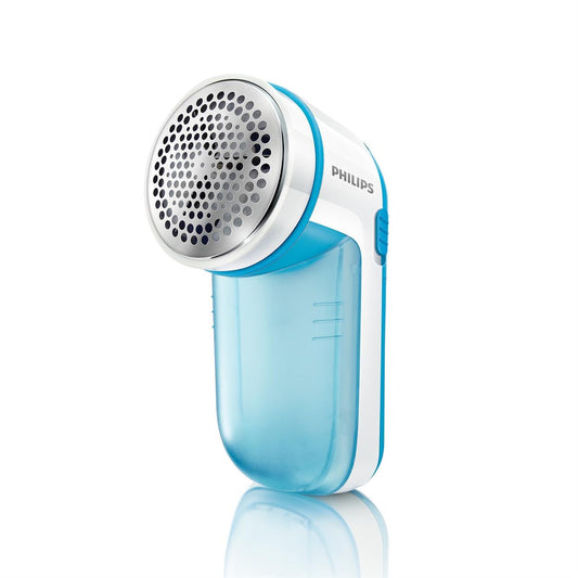 Philips pūka noņēmējs – pūku noņēmējs apģērbiem, piemērots visiem audumiem, 2 augstuma iestatījumi, darbināms ar baterijām (2X AA baterijas iekļautas), zils (GC026/00)