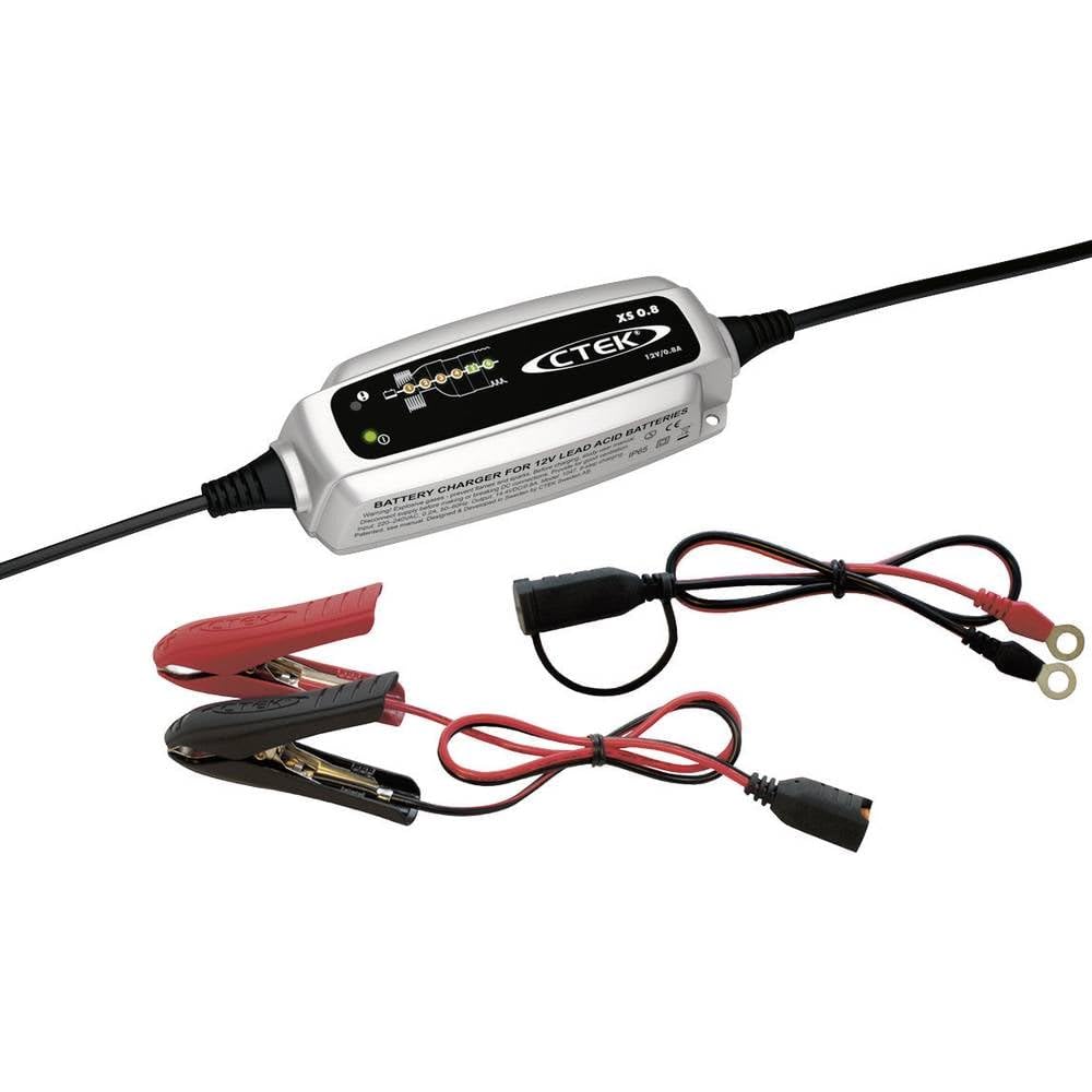 Akumulatora lādētājs CTEK XS 0.8 12V, uzturēšanas lādētājs motociklam, ūdensmotociklam, kvadraciklam, sniega motociklam, zāles pļāvējam, ar desulfatācijas programmu