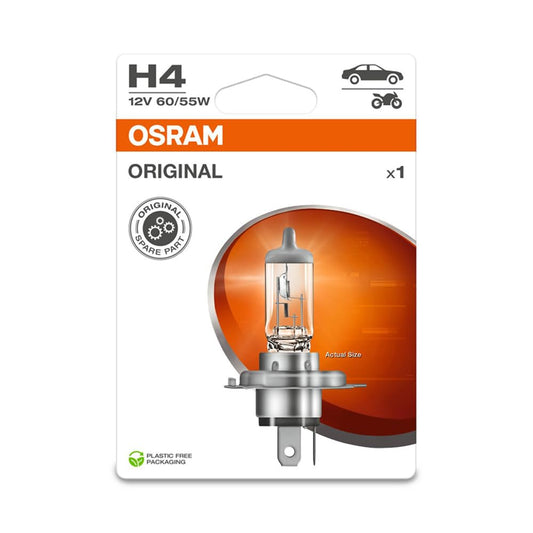 Osram ORIGINAL LINE 12V, H4, halogēna priekšējās gaismas spuldze, vienreizējā iepakojumā (1 spuldze), balta