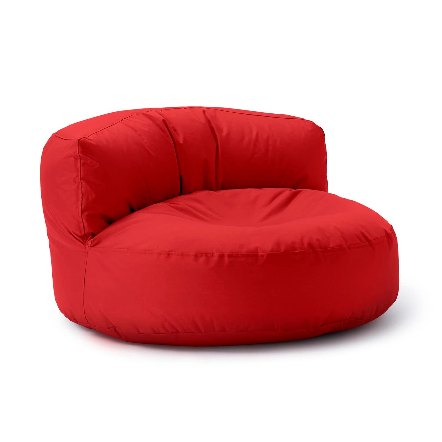 Outdoor sēžammaiss Lumaland Lounge | sēžammaiss-sofa 90 x 50 cm ar atzveltni | iekštelpu un āra beanbag | ūdensizturīgs un izturīgs | ar pielāgojamu EPS pildījumu | mazgājams pārvalks [sarkans]