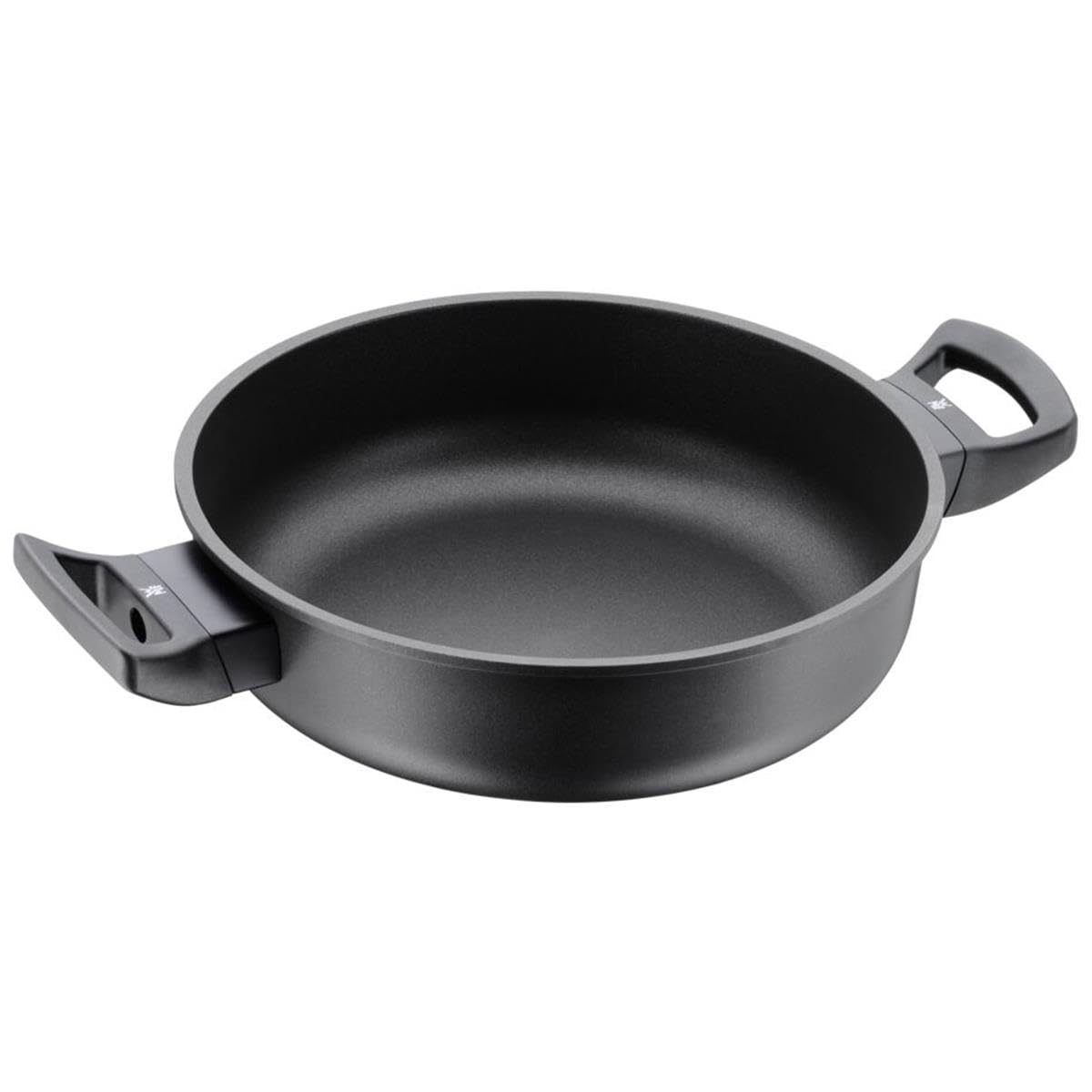 WMF PermaDur Excellent 24 cm panna - augsta mala, pārklāts alumīnijs, plastmasas rokturis ar liesmu aizsardzību, indukcijai.