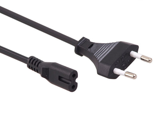 Barošanas kabelis Maclean MCTV-809 Euro uz C7 kontaktligzdu, melns, 1,5 m