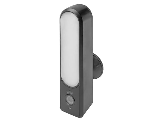 DIGITUS gudrā Full HD ārējā kamera - LED prožektors - 8 infrasarkanie LED - WLAN + balss vadība - nakts redzamības režīms līdz 10m - divvirzienu audio - Micro SD slots - IP65 aizsardzības klase - melna