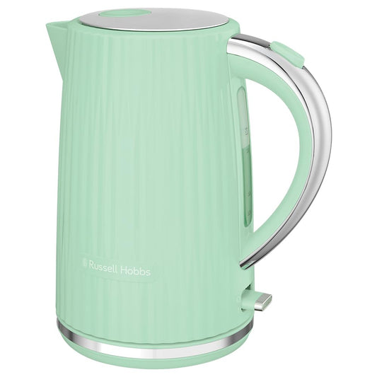 Russell Hobbs ūdens vārītājs - 1,7L, 2400W, nerūsējošā tērauda akcenti, izņemams filtrs, ūdens līmeņa indikators, bez BPA