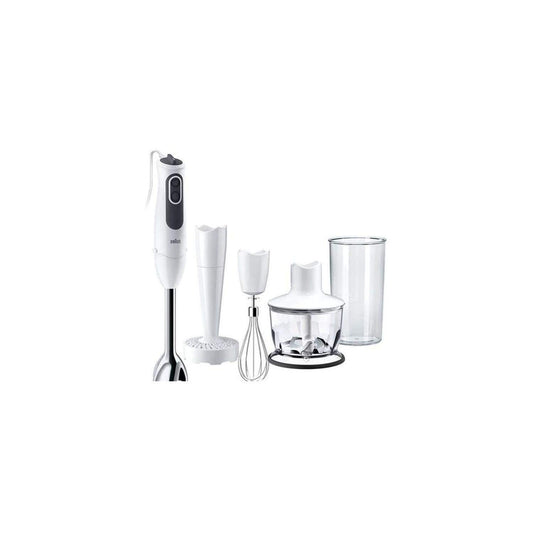 Braun Minipimer 3 Vario MQ3137 Mērce+ MQ 3137, 600 mililitri, Balts/Pelēks