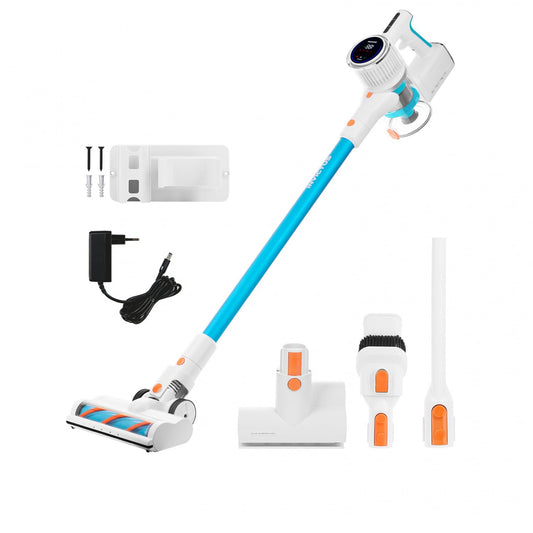 Genius Invictus X7 Facelift A06191 - White/Blue, 380W, 0.5L battery floor vacuum cleaner