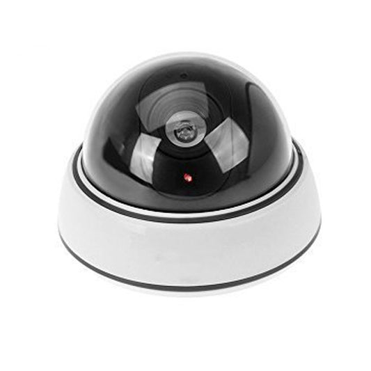 ELEAR™ sudraba kupola āra mākslīgā LED mirgojoša novērošanas kamera CCTV novērošana imitācija drošības kamera