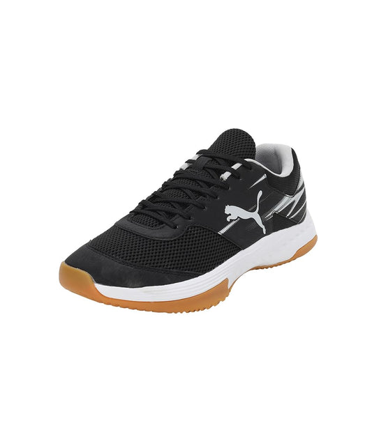 Iekštelpu sporta apavi PUMA Varion II Unisex, Puma Black Cool Light Gray Yellow Blaze Gum, 41 EU