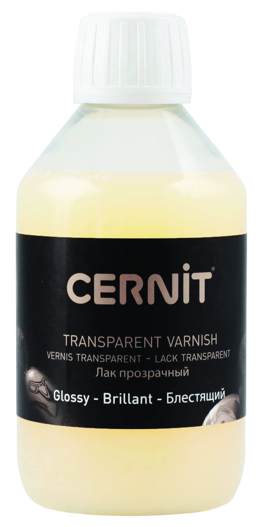 Cernit CE3050250003C - Flakons ar ūdens bāzi, ļoti izturīgs, 250ml, ideāli piemērots gleznošanai, DIY un rokdarbu projektiem, spīdīgs caurspīdīgs, 1 gabals
