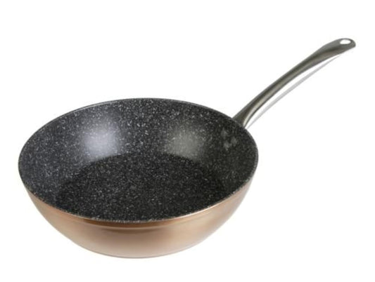 WECOOK! Profesionāla dziļā panna 20 cm - ekoloģisks pretpiedeguma, kalts alumīnijs, nerūsējošā tērauda rokturis.
