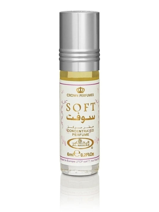 Al Rehab Soft Parfümöl 6ml Misk aromāts vīriešiem un sievietēm, muskuss