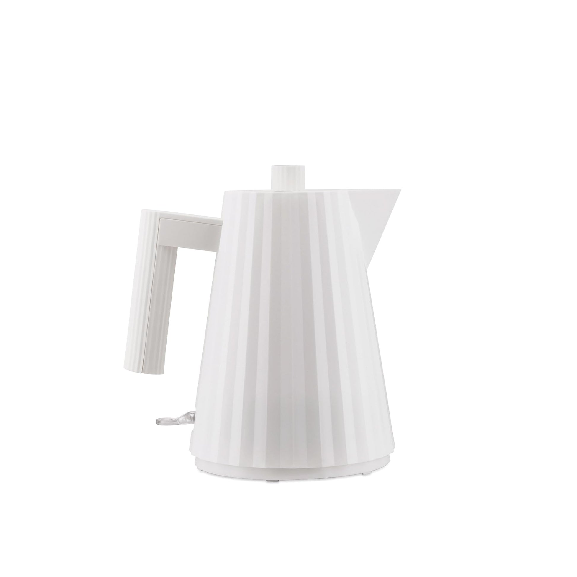 Alessi Plissé MDL06/1WUK - Elektriskā tējkanna, 2400W, 100 cl, balta, izgatavota no termoplastiskas sveķiem.