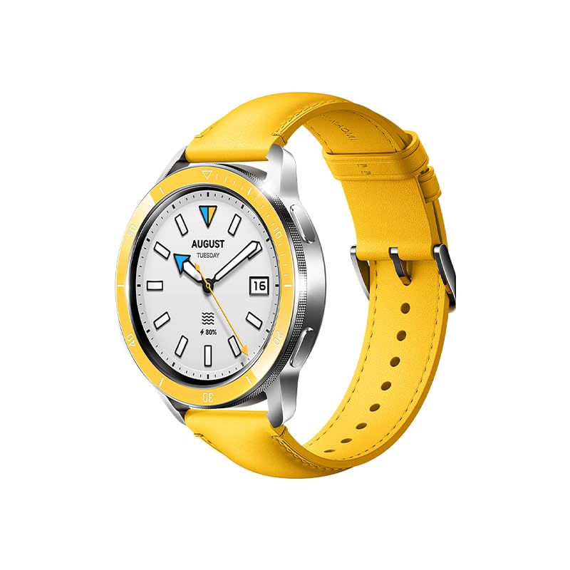 Xiaomi Watch Bezel Chrome Yellow - Stylish chrome finish, vibrant yellow accents, fitness tracking features, and customizable watch faces.