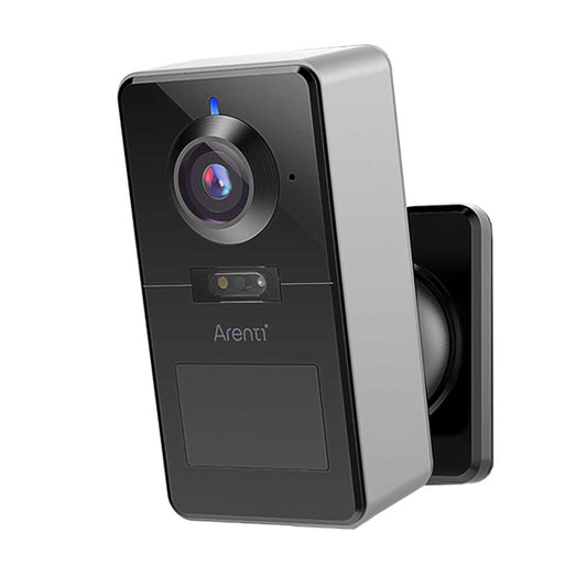 ARENTI POWER1 2K 4 MP akumulatora darbības bezvadu WiFi uzraudzības kamera ar AI atbalstītu cilvēku atpazīšanu