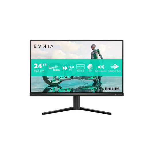 PHILIPS Evnia 24M2N3200S - 24" Full HD gaming monitor, 180Hz, 1ms, FreeSync Premium, G-Sync compatible, HDR10, black-gray