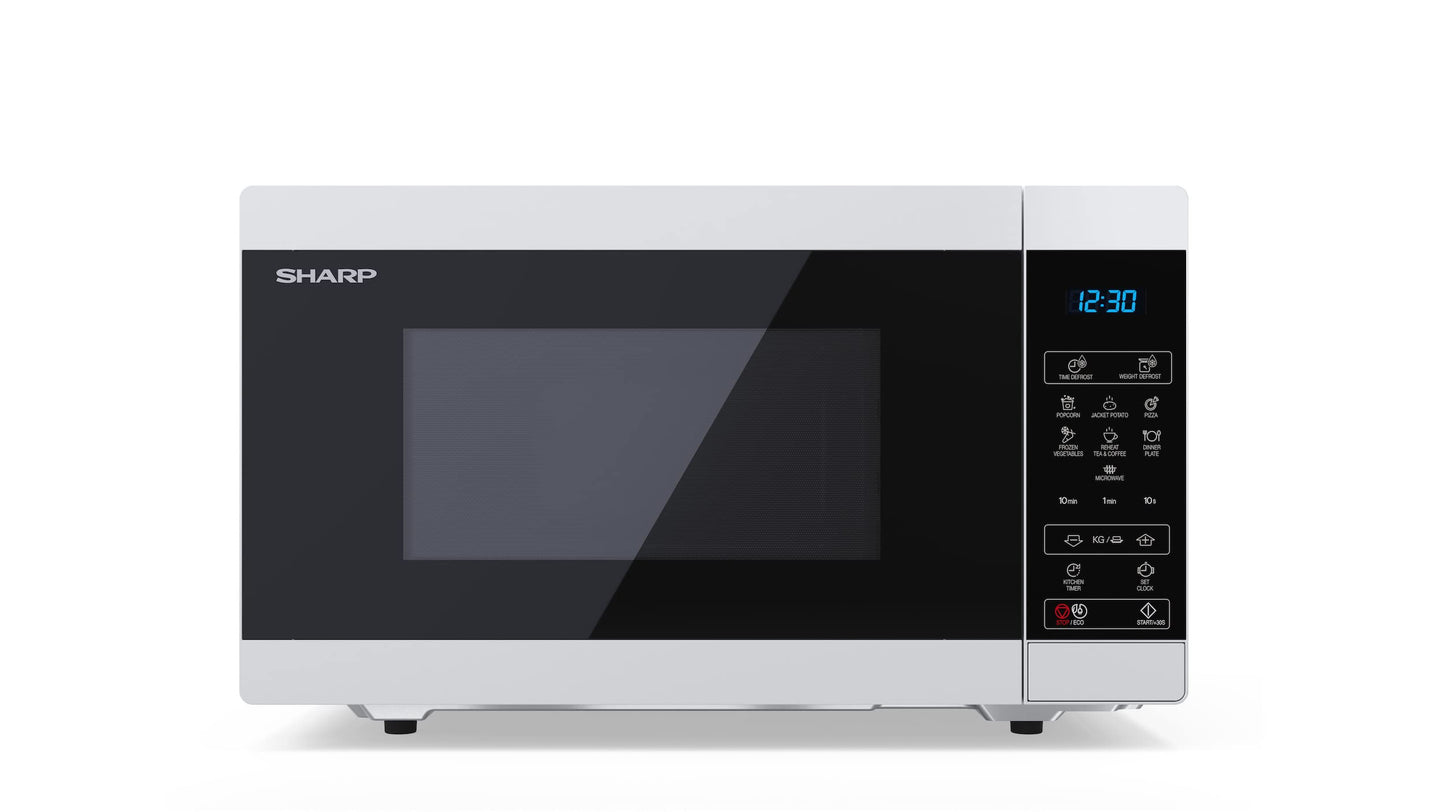 SHARP MS51ES mikroviļņu krāsns (mikroviļņu krāsns: 900W, 11 jaudas līmeņi, atkausēšanas funkcija, izmēri: 513x306x394cm), sudraba